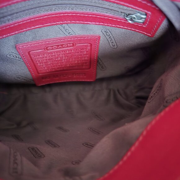 Vintage Coach Whitney Hobo Handbag - 9181 ~ Red ~ EVC - Picture 9 of 9